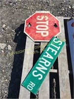 STOP SIGN & STREET SIGN