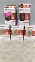 Comfort Zone Personal Compact Heaters, Set of 5