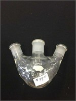 Kimble Kimax Three-Neck (50mL) Round-Bottom Flask