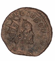 Claudius II Gothicus AE Ancient Roman Coin - COA