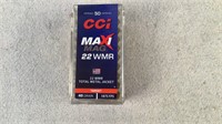 (50) CCI MaxiMag 40gr 22 Magnum Ammo