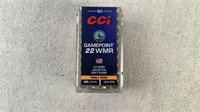 (50) CCI GamePoint 40gr 22 WMR SP Ammo