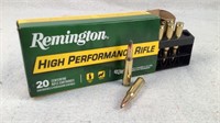 (20) Remington CoreLokt 50gr 222 Remington Ammo