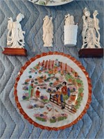 ASAIN FIGURINES AND PLATES
