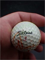 Autographed Titleist 3 golf ball!