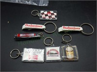 Lot of Budweiser advertising key chains!