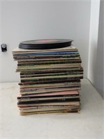 Lot of vintage record albums w/Bee Gees & More