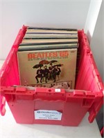 Lot of vintage record albums w/The Beatles & more!