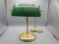 Vintage accountant style green shade desk light!