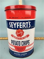 Seyfert's  potato chips tin