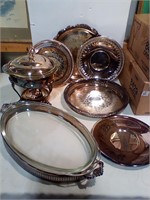Silverplate trays /serving dishes
