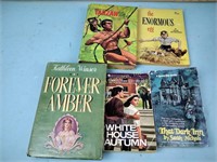 Books: Tarzan, the enormous egg, Forever Amber,