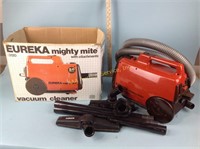 Eureka Mighty Mite vacuum, works,  attachments