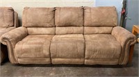 Brown Microfiber Upholstered Sofa