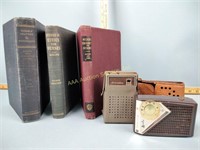 Transistor radios, nursing books