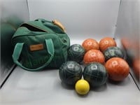 Brookstone Bocce ball game in travel bag!