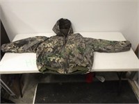 Adult hooded camouflage winter hunting jacket