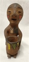 Tesuque Pueblo Rain God Pottery Figurine