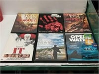 Six horror DVDs