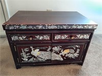 ASAIN MOTHER OF PEARL INLAID CABINET