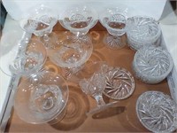Dessert dishes and coasters glass