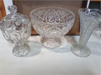 Crystal bowl ,vase , candy dish