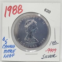 1oz .999 Silver Canada $5 Maple Leaf