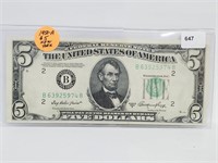 1950-A New York $5 Bill