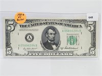 1950-B Boston $5 Bill