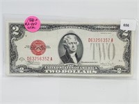 1928-F Red Seal $2 Bill
