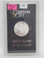 Very Rare 1885-CC 90% Silver Morgan $1 Dollar