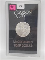 Rare 1884-CC 90% Silver Morgan $1 Dollar