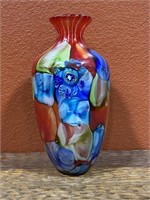 Huge Murano Glass Millefiori Vase from Italy