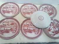 Spode Saint Nick decorative plates