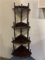 Four Tier Wooden Corner Shelf