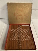 Vintage wooden Chinese Checkers Board