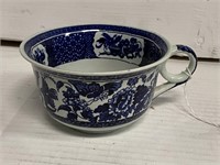 Vintage Royal Sphinx Tecla Blue and White Soup Mug