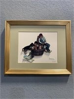 Unique Norman Rockwell 3D Framed Art Piece
