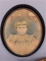 Early 20th Century Photograph in Oval Frame