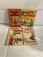 Lot of Four Vintage Dennis the Menace Comic Books