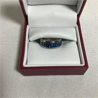 Titanium Ring w/ Stones - Part of Wedding Set