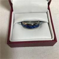 Titanium Ring w/ Stones - Part of Wedding Set