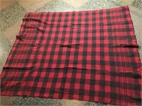 Wool Blanket - Red & Black Checkered