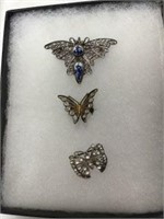 Antique Filigree Pin Lot - 3 pcs. total