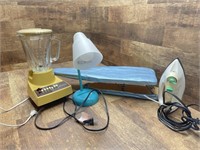 Iron, Ironing Board, Lamp,Blender