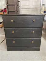 Small Pine Dresser w/ Black Paint 27"x15"x28"