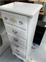 White Chest of Drawers 18"x15"x54"