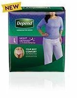4 PACK 14 PIECES EACH DEPEND NIGHT DEFENSE L
