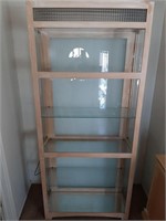 SOLID MAPLE LIGHT UP DISPLAY CABINET