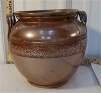 Early incised double-handed stoneware pot - sad